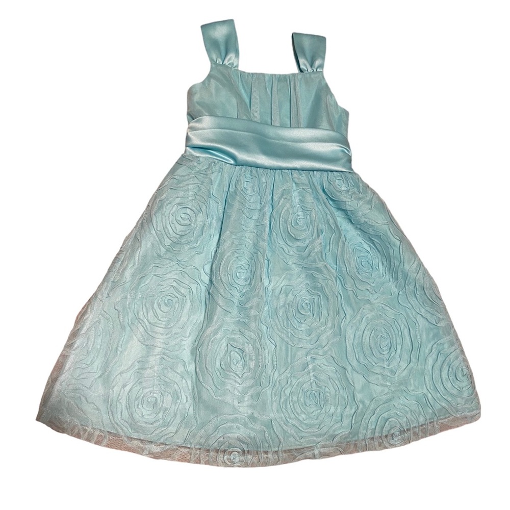 Teal Little Girls Dress